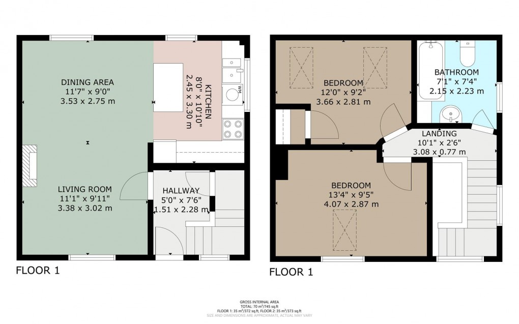 Floorplan for Orton, Penrith