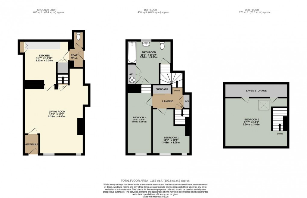 Floorplan for Boroughgate, Appleby-In-Westmorland