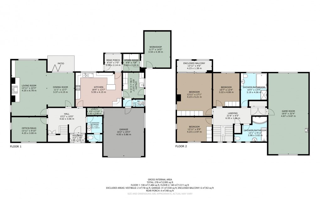 Floorplan for Great Strickland
