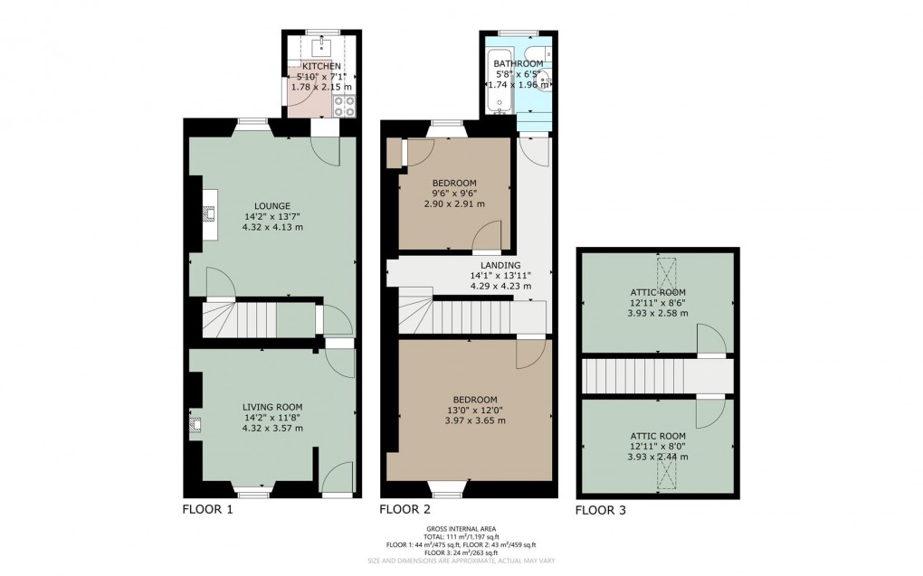 Floorplan for Brougham Street, Penrith