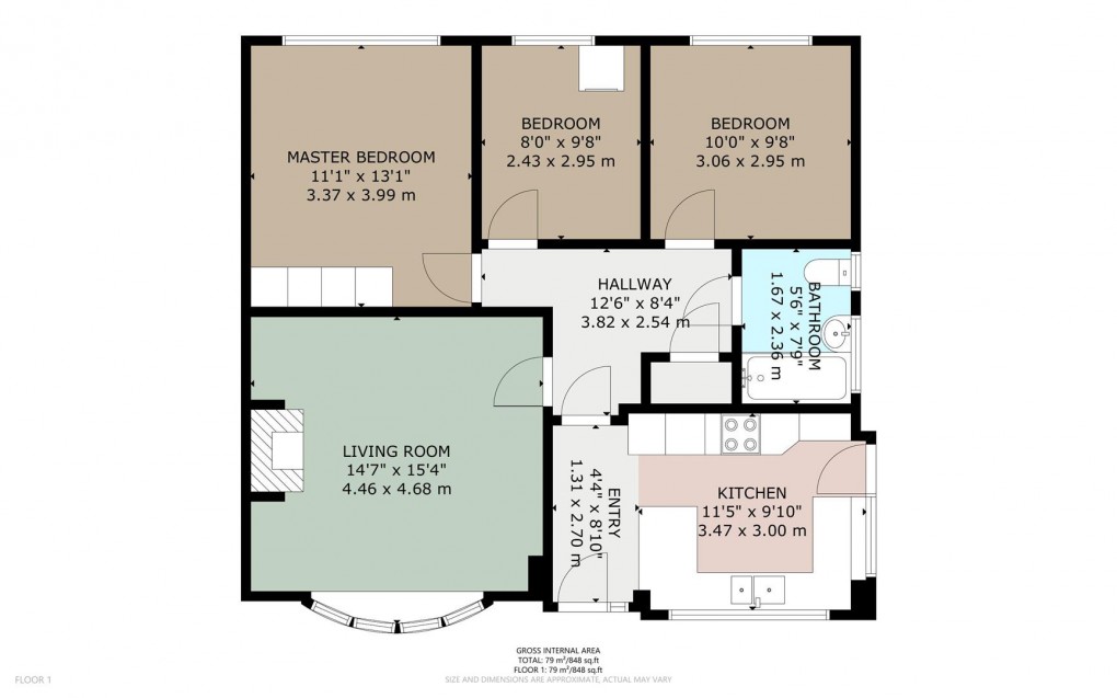 Floorplan for Barrowmoor Road, Appleby-In-Westmorland