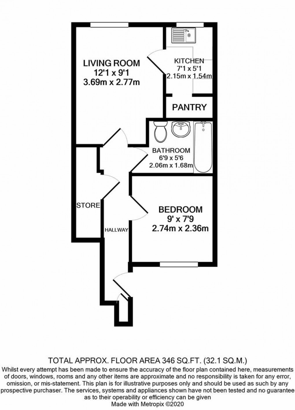 Floorplan for Brooklands View, Penrith