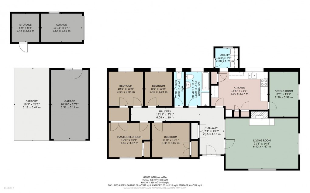 Floorplan for Lamonby, Penrith