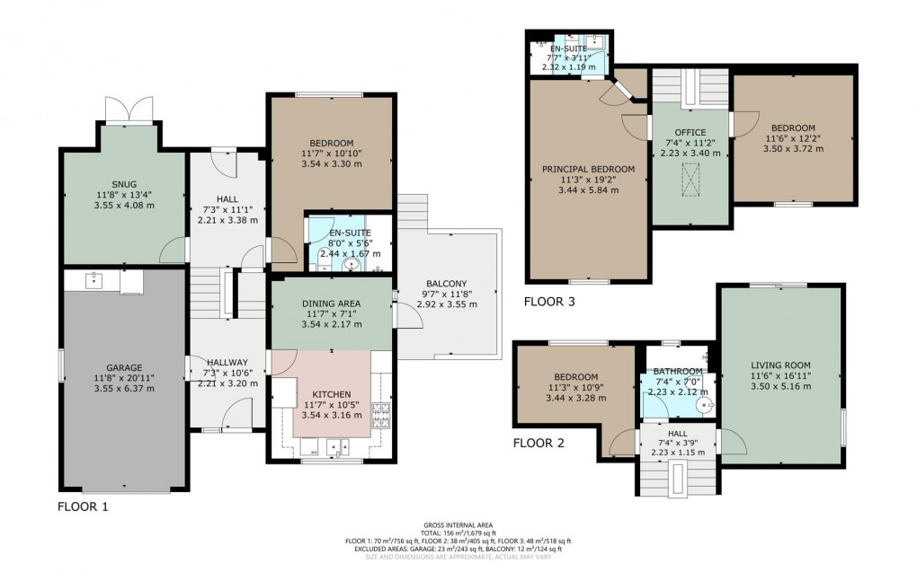 Floorplan for Carleton Hall Gardens, Penrith