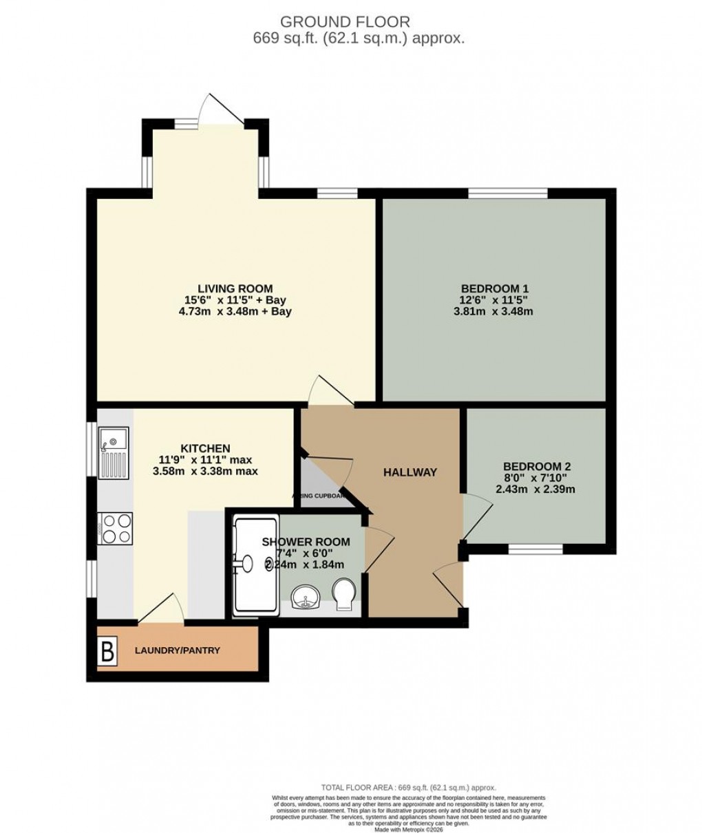 Floorplan for Appleby in Westmorland