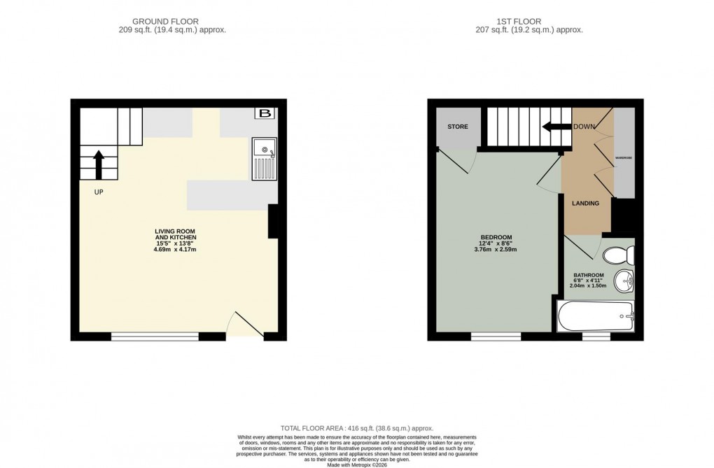 Floorplan for Cornmarket, Penrith