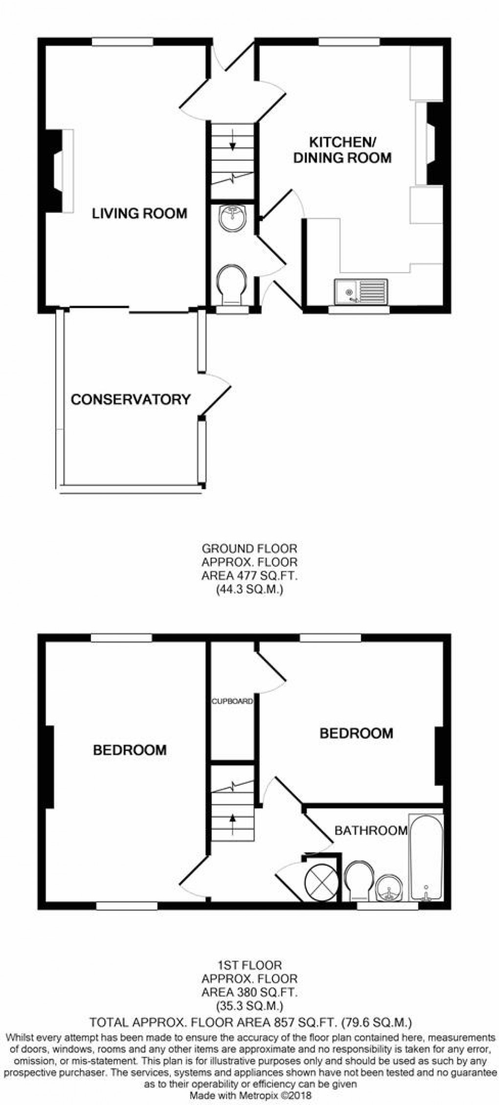 Floorplan for Croft Place, Temple Sowerby, Penrith