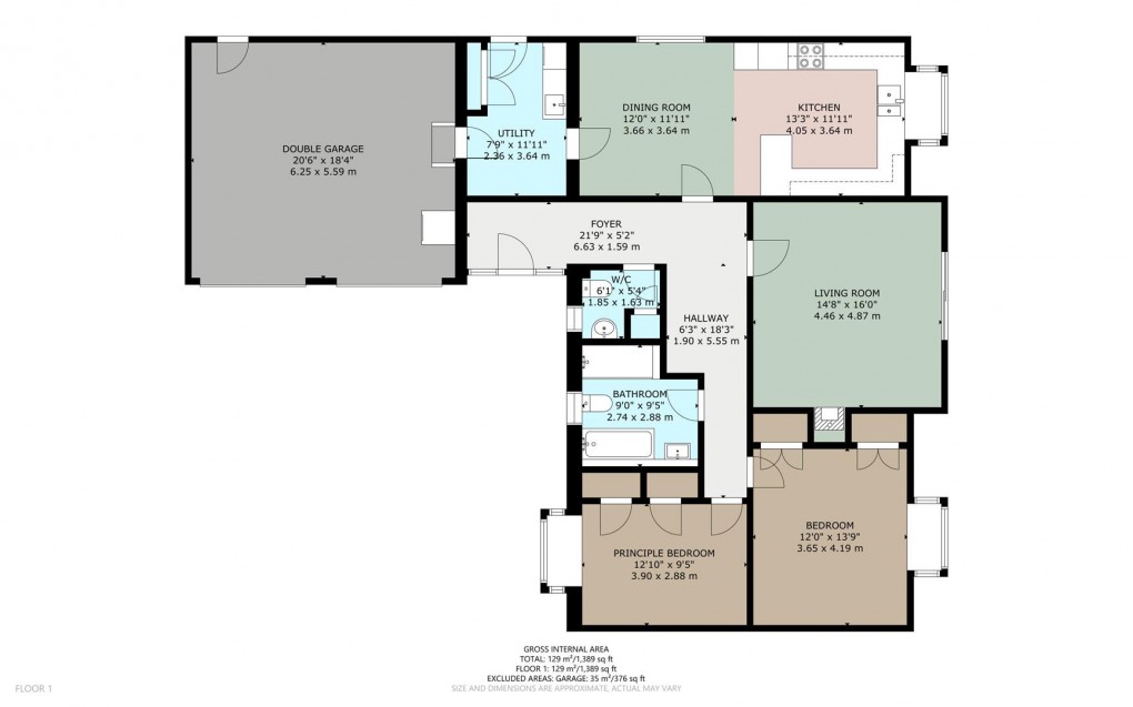 Floorplan for Beckside, Plumpton, Penrith