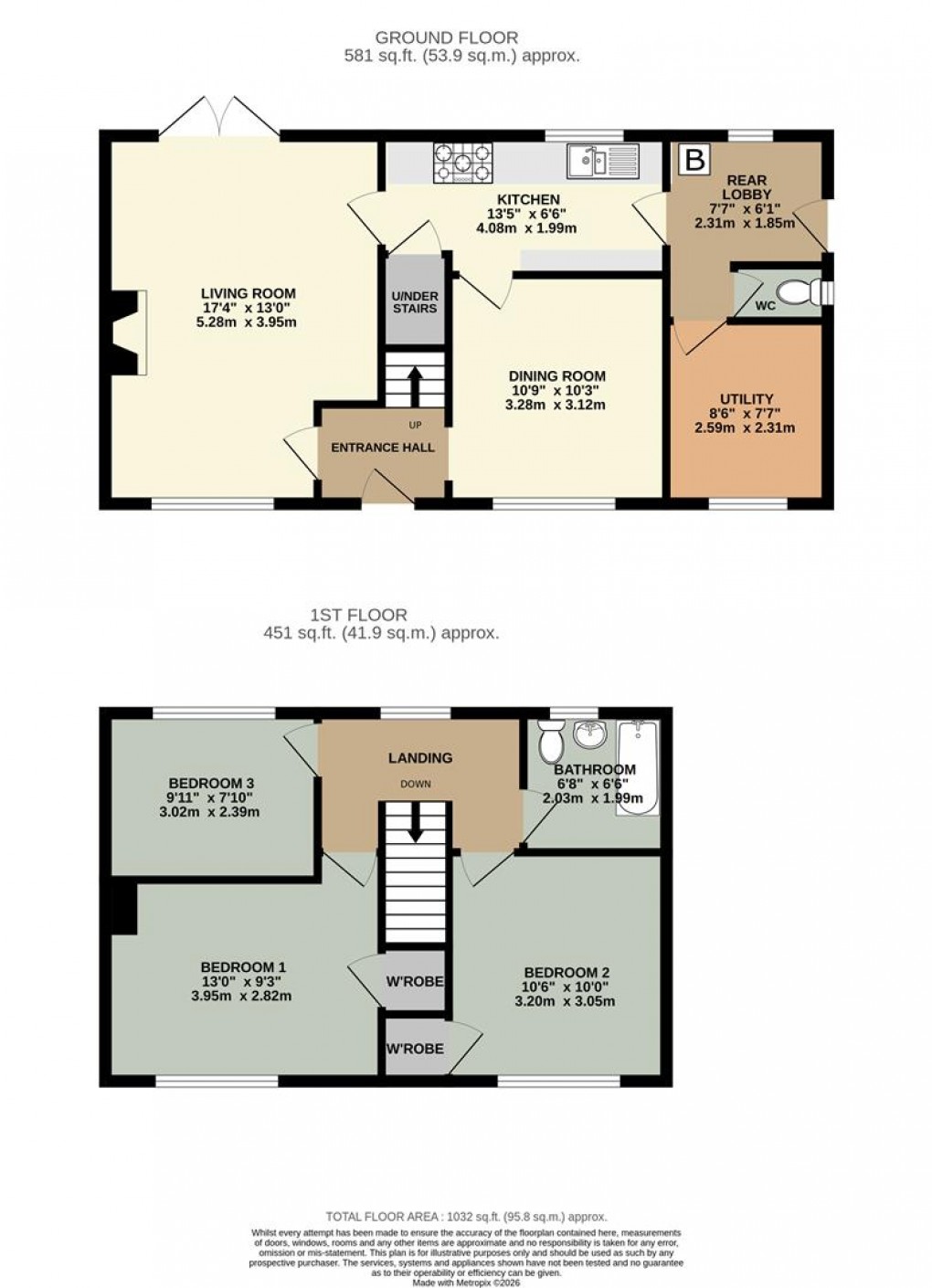 Floorplan for Whinfell View, Culgaith, Penrith