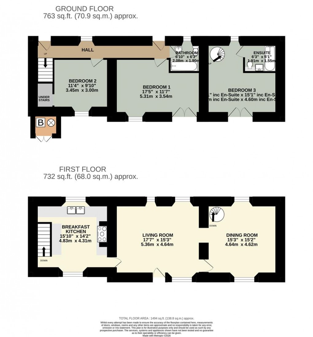 Floorplan for Gamblesby, Penrith