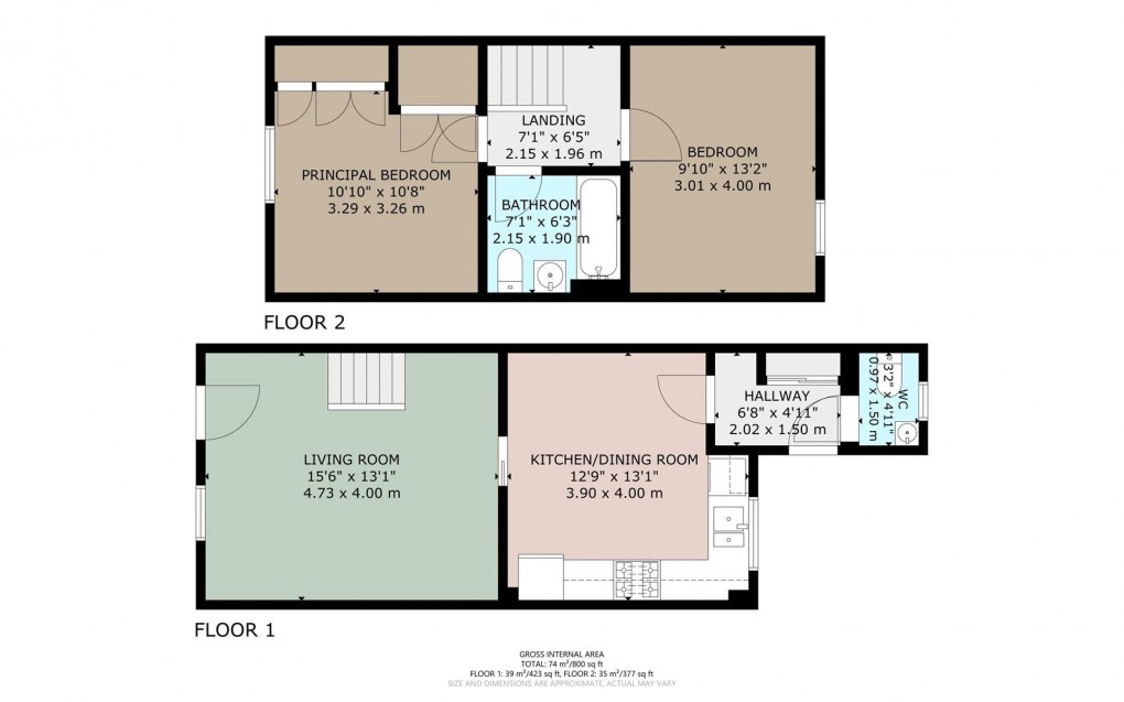Floorplan for Benson Row, Penrith