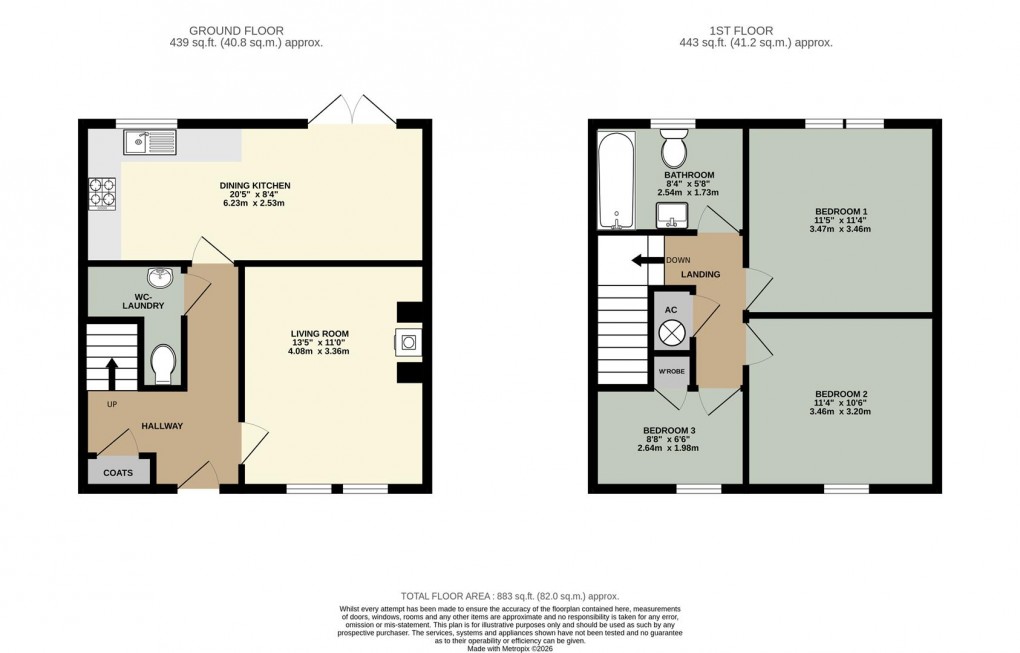 Floorplan for Pattinson Close, Hackthorpe, Penrith