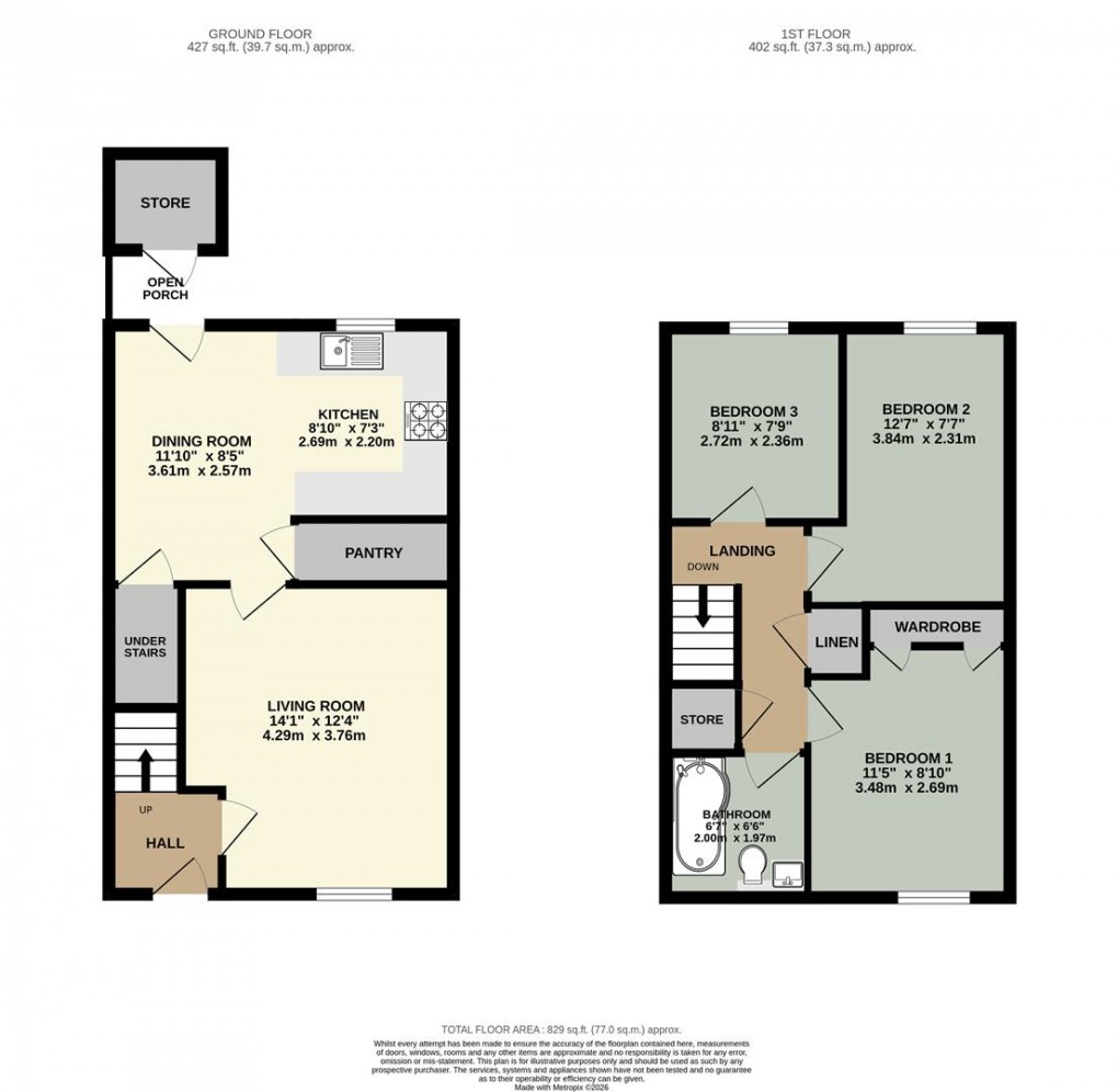 Floorplan for Scotland Road, Penrith