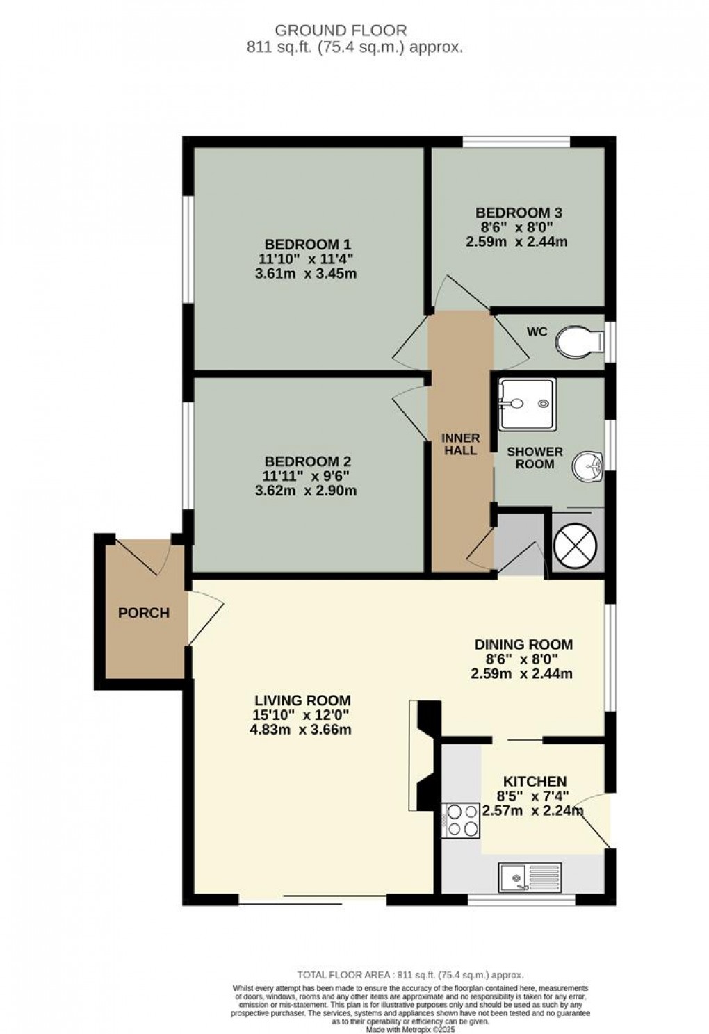 Floorplan for Frenchfield Gardens, Penrith
