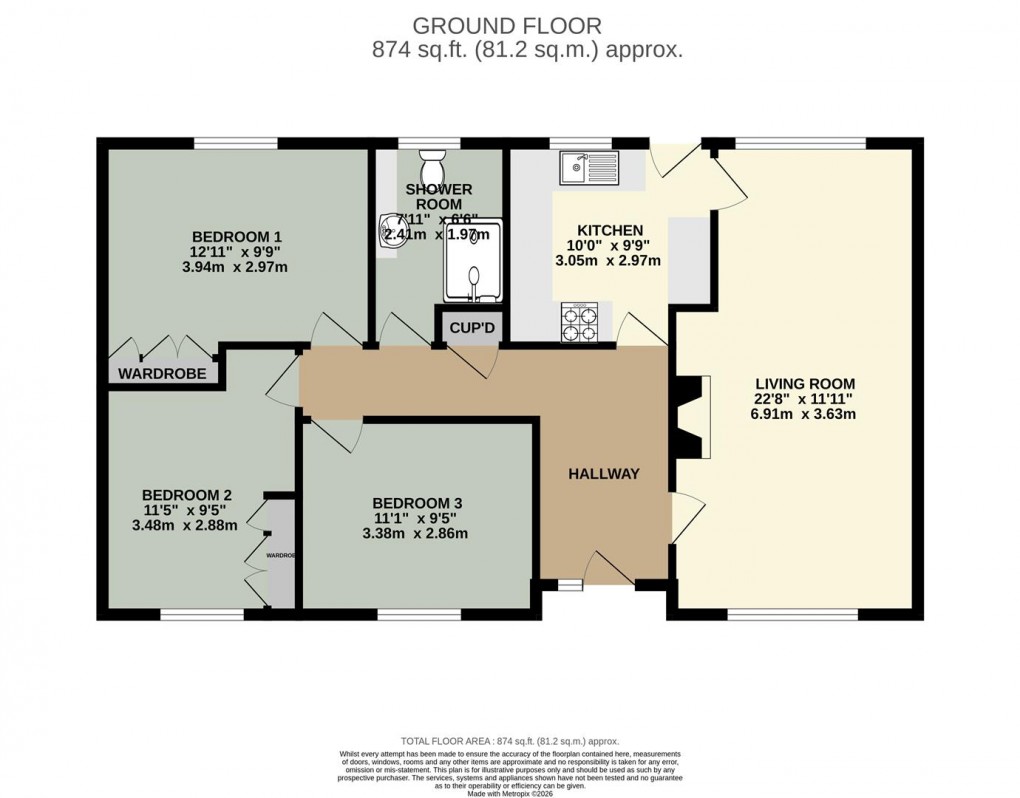 Floorplan for Netherend Road, Penrith