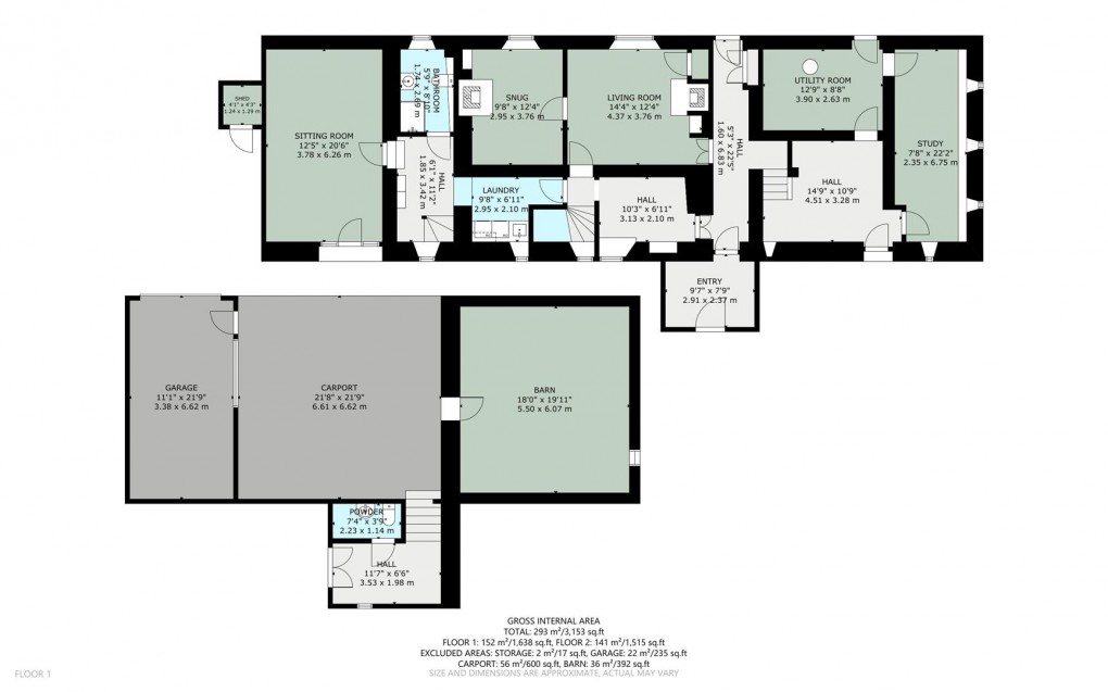 Floorplan for Oddendale, Shap, Penrith
