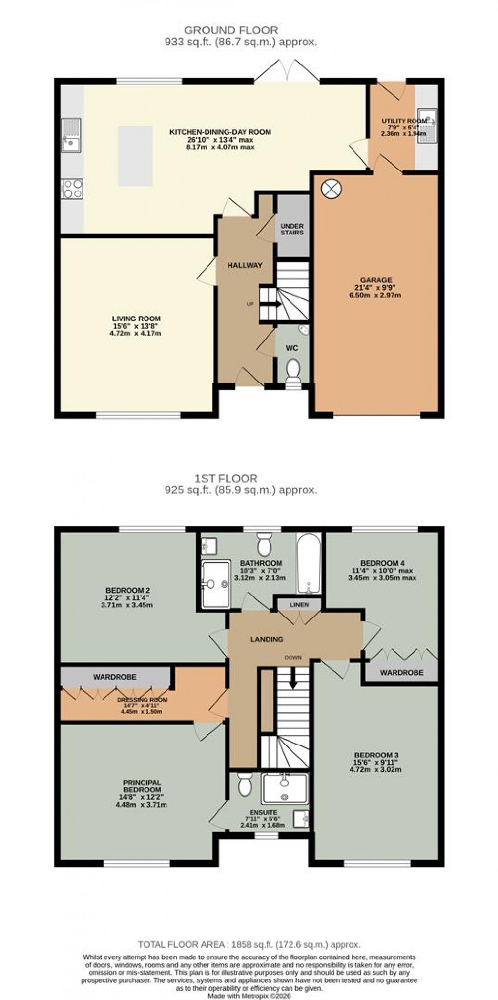 Floorplan for Woodland Way, Culgaith, Penrith