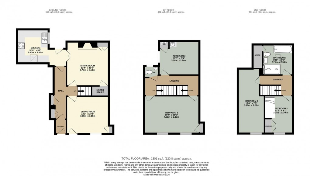 Floorplan for Fell Lane, Penrith