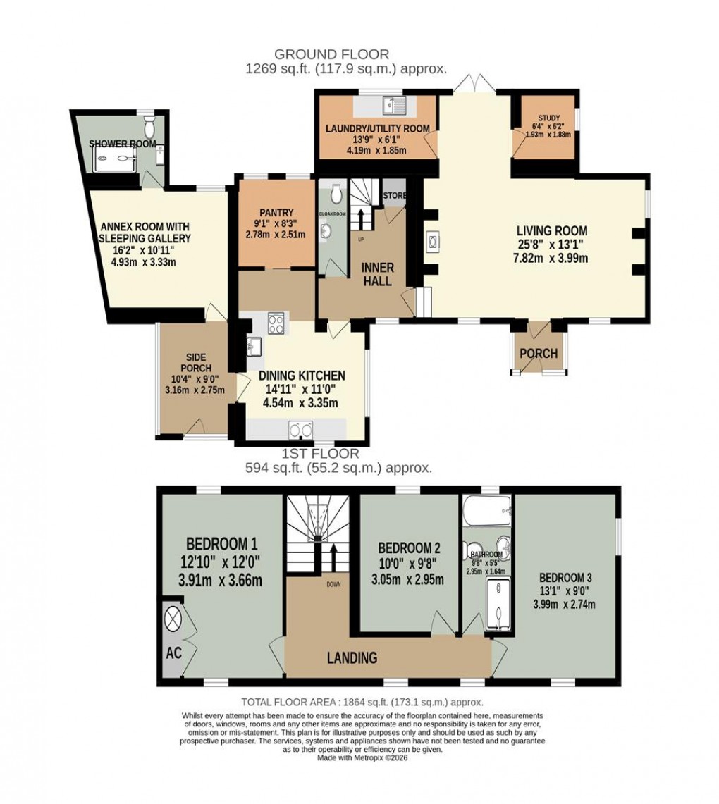 Floorplan for Armathwaite, Carlisle