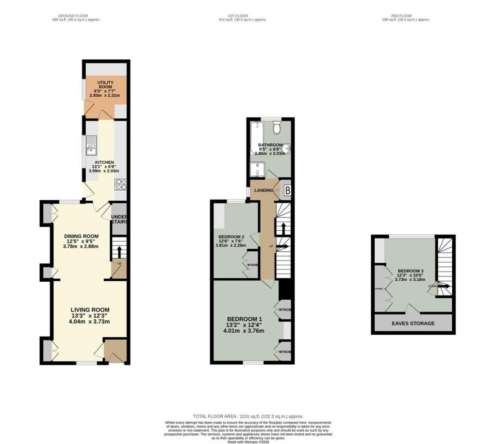 Floorplan for Mill Street, Penrith