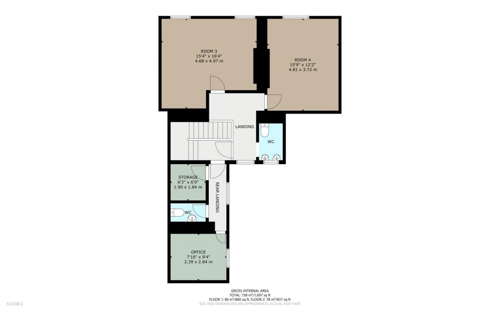 Floorplan for Queen Street, Penrith