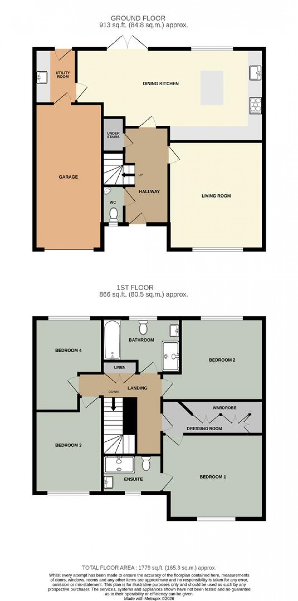 Floorplan for The Brook, Culgaith, Penrith
